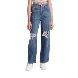 Wild Fable Highrst Rise Baggy Jean with intentional distress size 10/30R